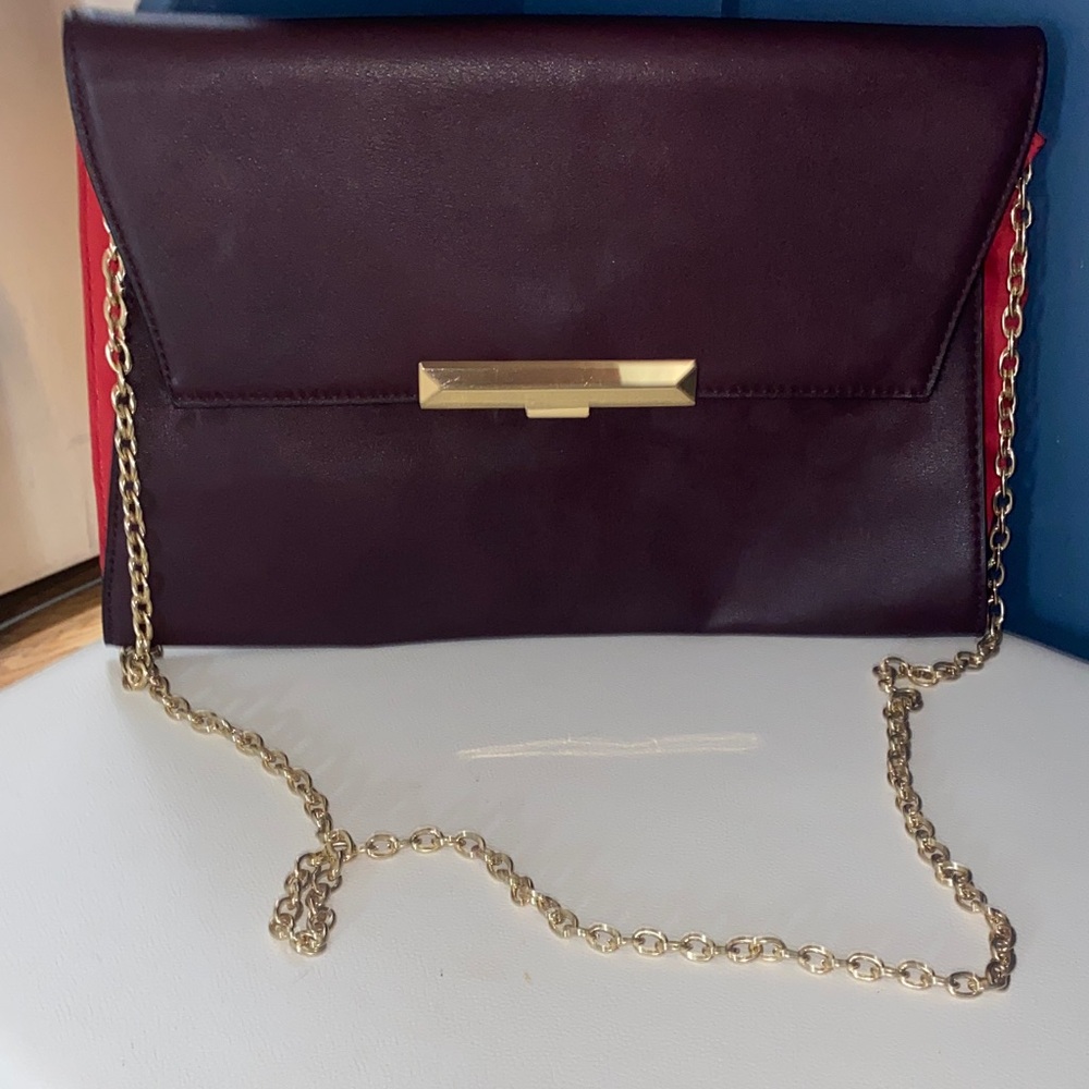 ALDO elegant Purple/Maroon and Red Women's Clutch Bag NWT❗️